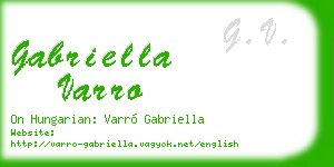 gabriella varro business card
