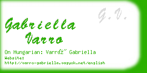gabriella varro business card